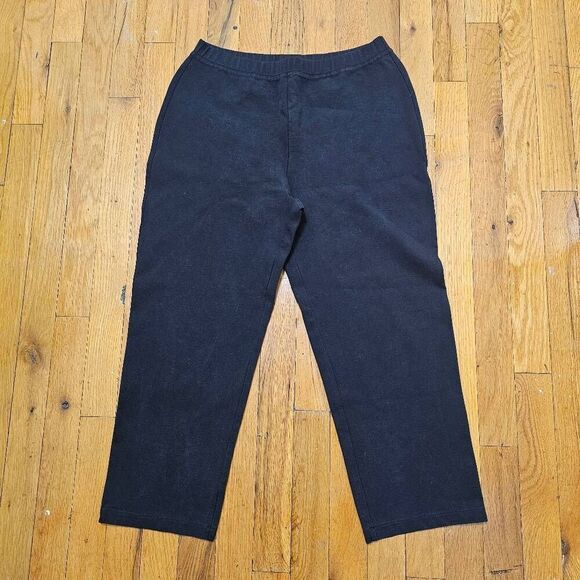 EILEEN FISHER Elastic Waist Ankle Petite Pants Black pants Size S - Picture 2 of 8